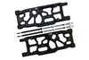 Aluminum Rear Lower Arms For Arrma 1:5 KRATON 8S BLX / OUTCAST 8S BLX / KRATON EXB Roller - 2Pc Set Black
