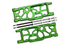 Aluminum Rear Lower Arms For Arrma 1:5 KRATON 8S BLX / OUTCAST 8S BLX / KRATON EXB Roller - 2Pc Set Green