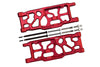 Aluminum Rear Lower Arms For Arrma 1:5 KRATON 8S BLX / OUTCAST 8S BLX / KRATON EXB Roller - 2Pc Set Red