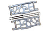 Aluminum Rear Lower Arms For Arrma 1:5 KRATON 8S BLX / OUTCAST 8S BLX / KRATON EXB Roller - 2Pc Set Silver