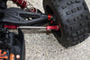 Aluminum + Stainless Steel Adjustable Front Steering Tie Rod For Arrma 1:5 KRATON 8S BLX / OUTCAST 8S BLX / KRATON EXB Roller - 2Pc Set Black