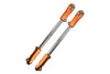 Aluminum + Stainless Steel Adjustable Front Steering Tie Rod For Arrma 1:5 KRATON 8S BLX / OUTCAST 8S BLX / KRATON EXB Roller - 2Pc Set Orange