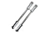 Aluminum + Stainless Steel Adjustable Front Steering Tie Rod For Arrma 1:5 KRATON 8S BLX / OUTCAST 8S BLX / KRATON EXB Roller - 2Pc Set Silver