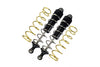 Aluminum Front Thickened Spring Dampers 177mm For Arrma 1:5 KRATON 8S BLX-ARA110002 / KRATON EXB Roller-ARA5208 - 2Pc Set Black