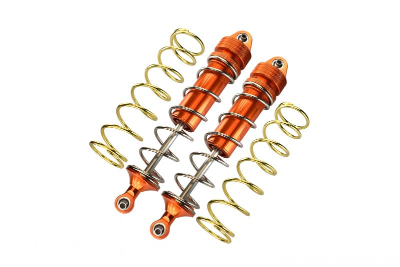 Aluminum Front Thickened Spring Dampers 177mm For Arrma 1:5 KRATON 8S BLX-ARA110002 / KRATON EXB Roller-ARA5208 - 2Pc Set Orange