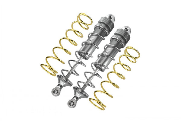 Aluminum Front Thickened Spring Dampers 177mm For Arrma 1:5 KRATON 8S BLX-ARA110002 / KRATON EXB Roller-ARA5208 - 2Pc Set Silver