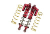 Aluminum Front L-Shape Piggy Back Spring Dampers 177mm For Arrma 1:5 KRATON 8S BLX-ARA110002 / KRATON EXB Roller-ARA5208 - 4Pc Set Red