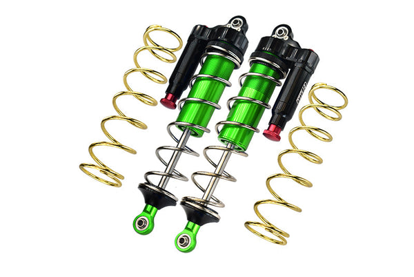 Arrma 1:5 KRATON 8S BLX-ARA110002 Aluminum 6061-T6 Front L-Shape Piggy Back (Built-In Piston Spring) Adjustable Spring Dampers 177mm - Green