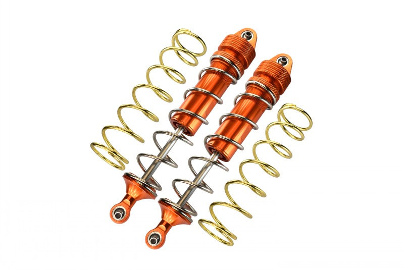 Aluminum Rear Thickened Spring Dampers 187mm For Arrma 1:5 KRATON 8S BLX / OUTCAST 8S BLX / KRATON EXB Roller - 2Pc Set Orange
