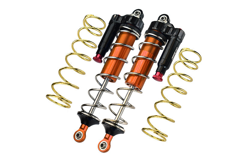 Arrma 1:5 KRATON 8S BLX-ARA110002 Aluminum 6061-T6 Rear L-Shape Piggy Back (Built-In Piston Spring) Adjustable Spring Dampers 187mm - Orange