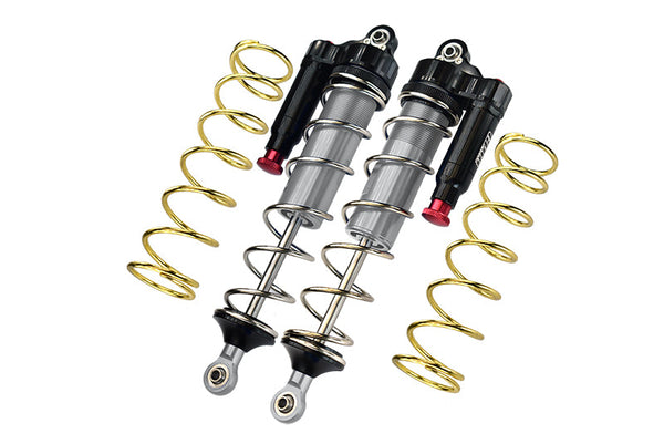 Arrma 1:5 KRATON 8S BLX-ARA110002 Aluminum 6061-T6 Rear L-Shape Piggy Back (Built-In Piston Spring) Adjustable Spring Dampers 187mm - Silver