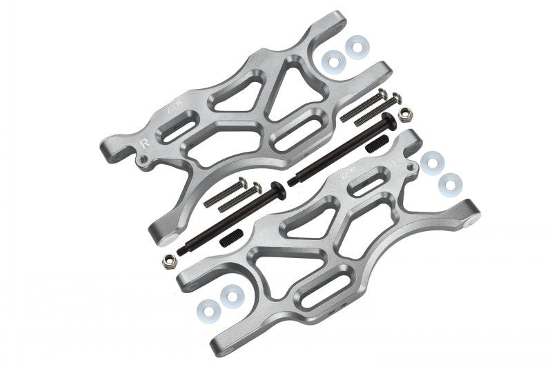 Arrma 1/7 Mojave 6S BLX Aluminum Rear Lower Arms - 2Pc Set Silver
