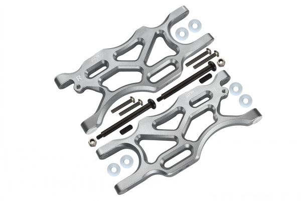 Arrma 1/7 Mojave 6S BLX Aluminum Rear Lower Arms - 2Pc Set Silver