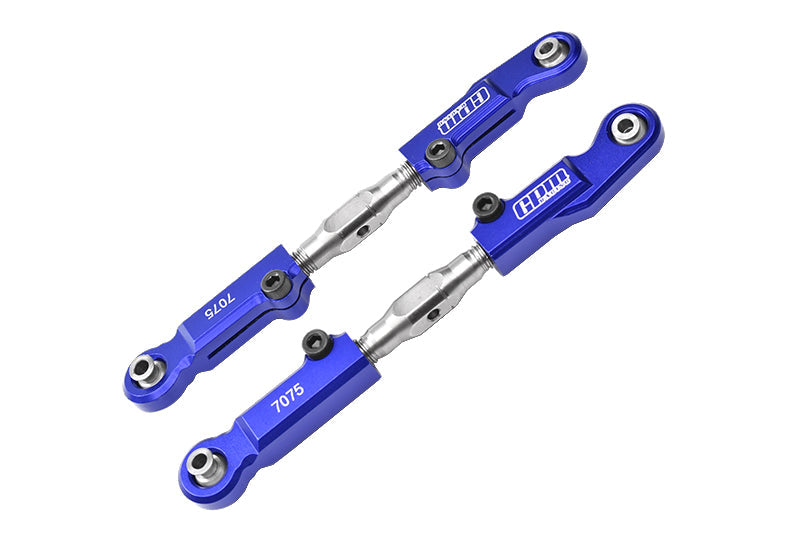 Aluminum 7075-T6 + Stainless Steel Rear Camber Links For Arrma 1:7 Mojave 6S BLX / Mojave 6S V2 BLX Desert Truck Upgrades - Blue