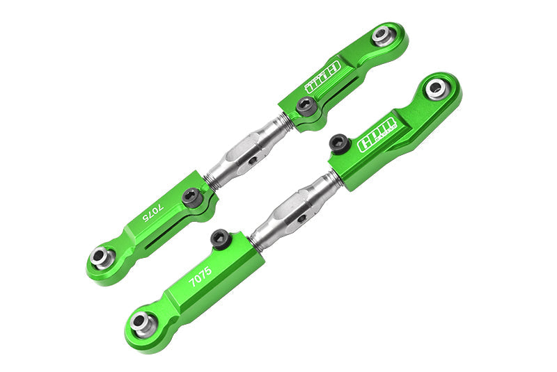 Aluminum 7075-T6 + Stainless Steel Rear Camber Links For Arrma 1:7 Mojave 6S BLX / Mojave 6S V2 BLX Desert Truck Upgrades - Green