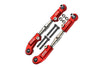 GPM for Arrma 1:7 Mojave 6S-ARA10058 / Mojave 6S V2-ARA7604V2 Aluminum 7075-T6 + Stainless Steel Adjustable Front Steering Tie Rod - Red