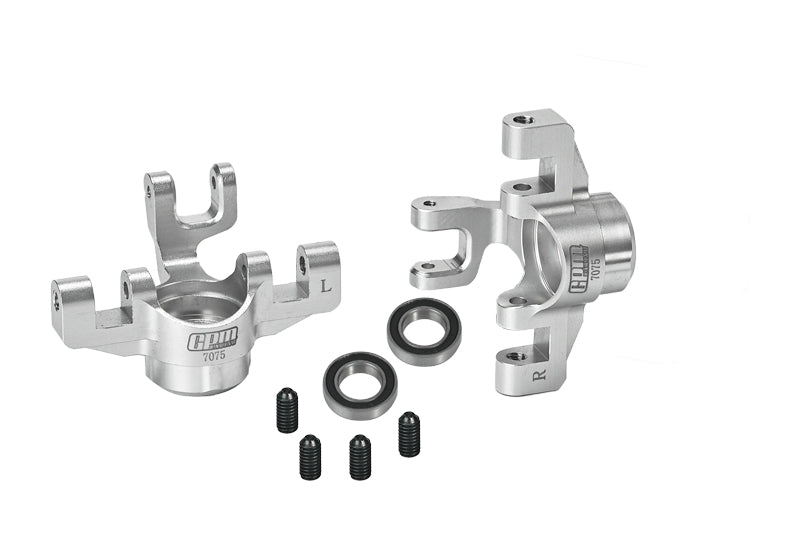 Aluminum 7075 Front Steering Block For Arrma 1/8 MOJAVE 4X4 4S BLX Desert Truck RTR-ARA4404 Upgrade Parts - Silver