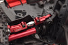 Aluminum 7075 + Stainless Steel Rear Upper Adjustable Links For Arrma 1/8 MOJAVE 4X4 4S BLX Desert Truck RTR-ARA4404 Upgrade Parts - Red