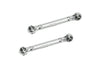 Aluminum 7075 Front Steering Link Rod For Arrma 1/8 4WD MOJAVE 4X4 4S BLX-ARA4404 Upgrade Parts - Silver