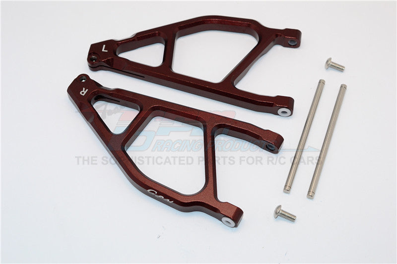 Arrma Nero 6S BLX (AR106009, AR106011) Aluminum Front Upper Arms - 1Pr Brown