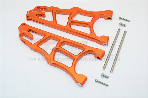 Arrma Nero 6S BLX (AR106009, AR106011) & Fazon 6S BLX (AR106020) Aluminum Front Lower Arms - 1Pr Orange