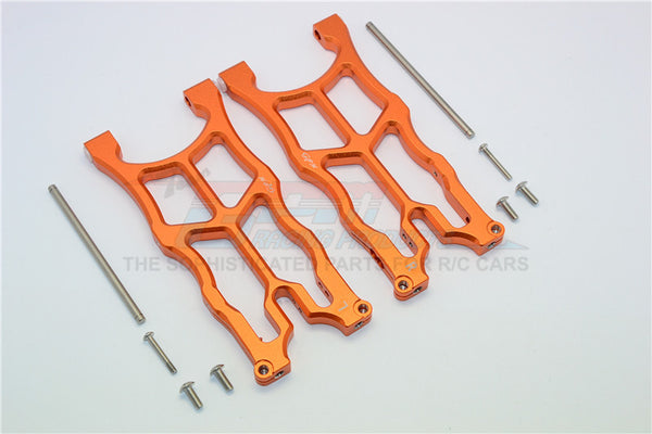 Arrma Nero 6S BLX (AR106009, AR106011) Aluminum Rear Lower Arms - 1Pr Orange