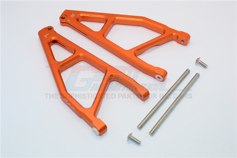 Arrma Nero 6S BLX (AR106009, AR106011) Aluminum Rear Upper Arms -1Pr Orange