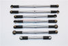 Arrma Nero 6S BLX (AR106009, AR106011) Aluminum Tie Rods - 7Pcs Set Gray Silver