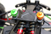 Arrma Nero 6S BLX (AR106009, AR106011) & Fazon 6S BLX (AR106020) Aluminum Front & Rear Magnetic Body Mount - 1 Set Red