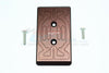 Arrma Nero 6S BLX (AR106009, AR106011) & Fazon 6S BLX (AR106020) Aluminum Front Chassis Protection Plate - 1Pc Set Brown