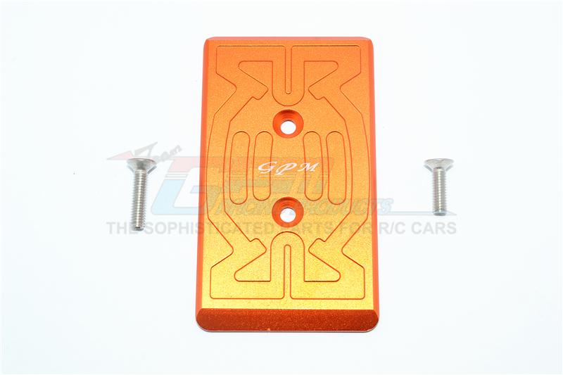 Arrma Nero 6S BLX (AR106009, AR106011) & Fazon 6S BLX (AR106020) Aluminum Front Chassis Protection Plate - 1Pc Set Orange