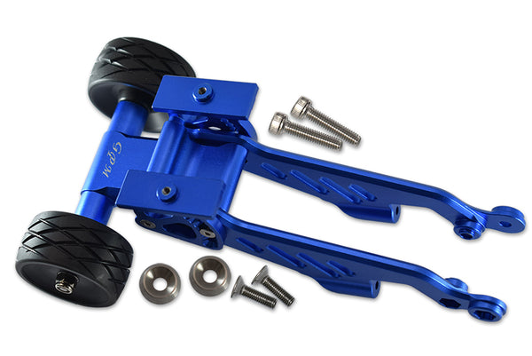 Arrma 1/8 OUTCAST 6S BLX Stunt Truck Aluminum Rear Wheelie With Wing Mount - 1 Set Blue