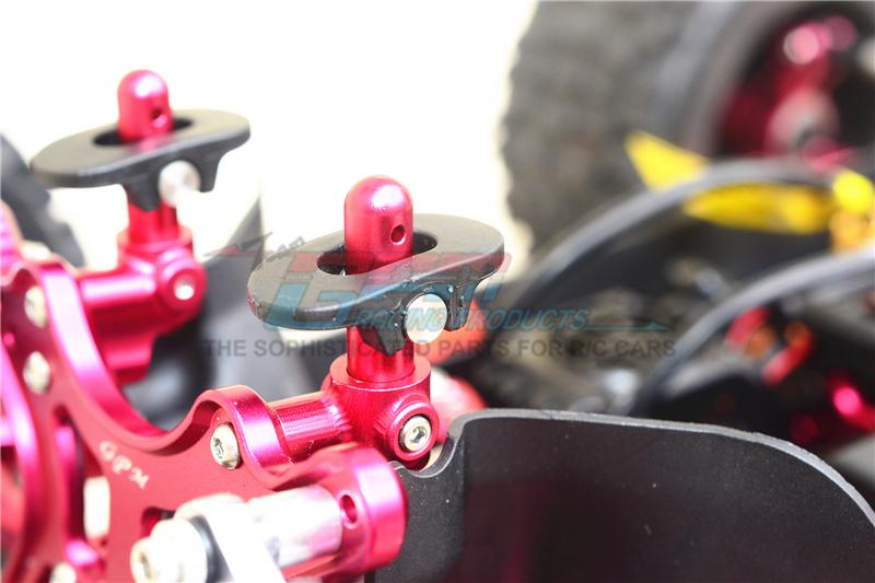 Aluminum Front Lower Arms For Arrma 1/8 Kraton 6S, Outcast, Notorious – Red Upgrades