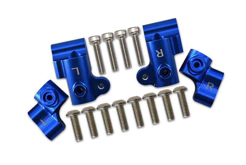 Arrma 1/8 OUTCAST 6S BLX Stunt Truck Aluminum Front + Rear Body Post Stabilizer - 4Pc Set Blue