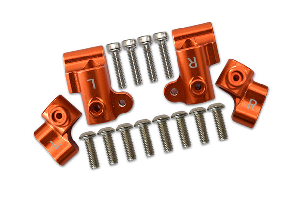 Arrma 1/8 OUTCAST 6S BLX Stunt Truck Aluminum Front + Rear Body Post Stabilizer - 4Pc Set Orange