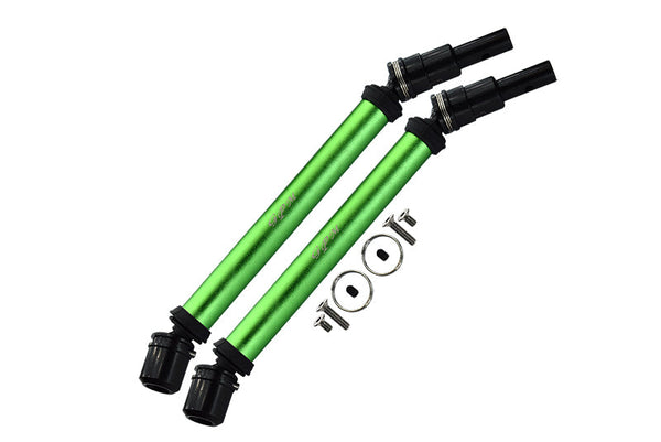 Arrma 1/10 OUTCAST 4X4 4S V2 BLX Stunt Truck Medium Carbon Steel+Aluminium Front Or Rear CVD Drive Shaft - 10Pc Set Green