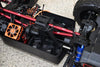 Arrma 1:5 OUTCAST 8S BLX Aluminum Front & Rear Support Brace Bar - 4Pc Red