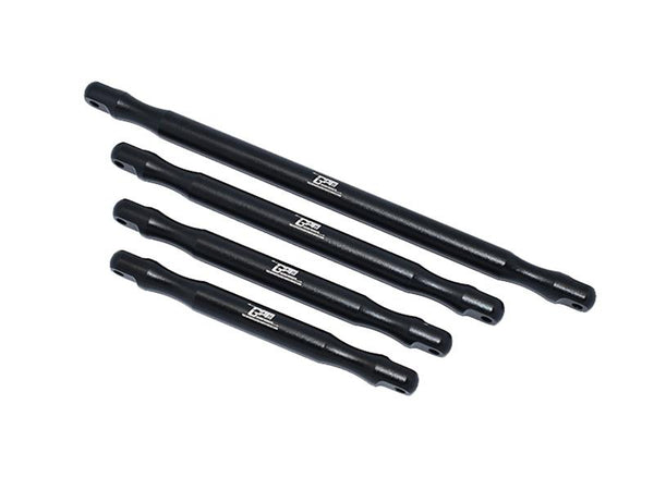 Arrma 1:5 OUTCAST 8S BLX Aluminum Front & Rear Support Brace Bar - 4Pc Black