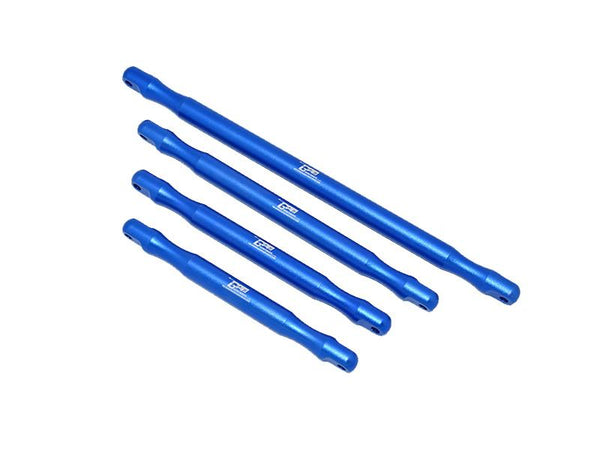 Arrma 1:5 OUTCAST 8S BLX Aluminum Front & Rear Support Brace Bar - 4Pc Blue