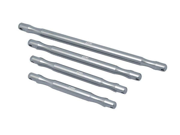 Arrma 1:5 OUTCAST 8S BLX Aluminum Front & Rear Support Brace Bar - 4Pc Gray Silver