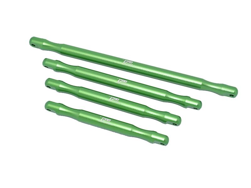 Arrma 1:5 OUTCAST 8S BLX Aluminum Front & Rear Support Brace Bar - 4Pc Green