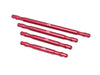 Arrma 1:5 OUTCAST 8S BLX Aluminum Front & Rear Support Brace Bar - 4Pc Red