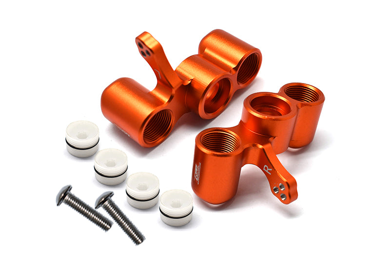 Aluminium Front Knuckle Arms for Arrma SENTON / TYPHON / TALION / INFRACTION / INFRACTIONV2 / LIMITLESS / FIRETEAM - 1Pr Set Orange