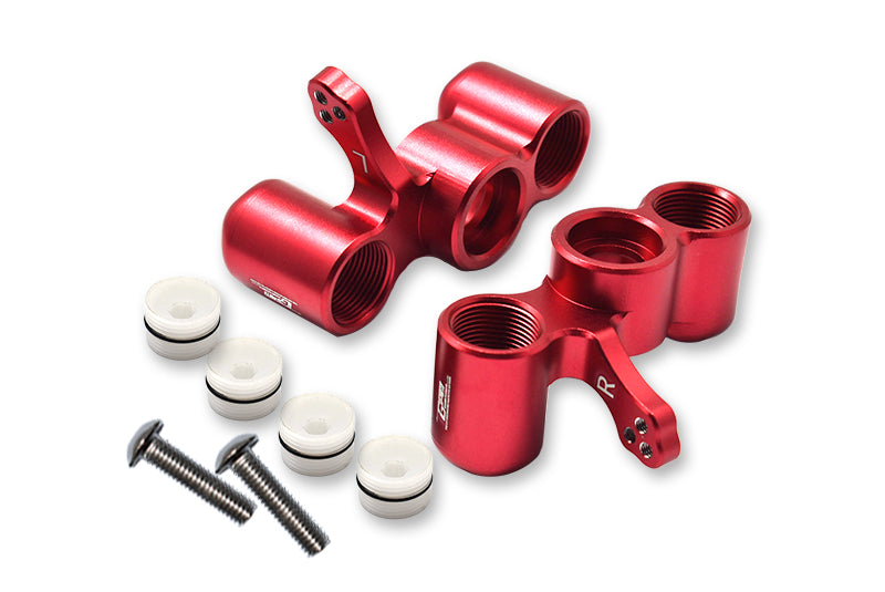 Aluminium Front Knuckle Arms for Arrma SENTON / TYPHON / TALION / INFRACTION / INFRACTIONV2 / LIMITLESS / FIRETEAM - 1Pr Set Red