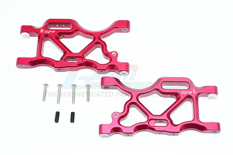 Arrma Senton 6S BLX (AR102654) Aluminum Rear Lower Arms - 1Pr Set Red