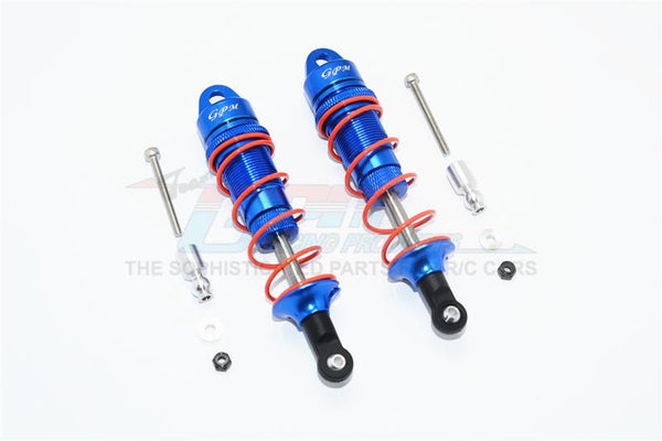 Arrma Senton 6S BLX (AR102654) & Typhon 6S BLX (AR106013) Aluminum Front Adjustable Dampers 100mm - 1Pr Set Blue