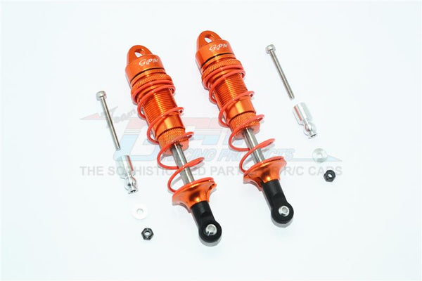 Arrma Senton 6S BLX (AR102654) & Typhon 6S BLX (AR106013) Aluminum Front Adjustable Dampers 100mm - 1Pr Set Orange