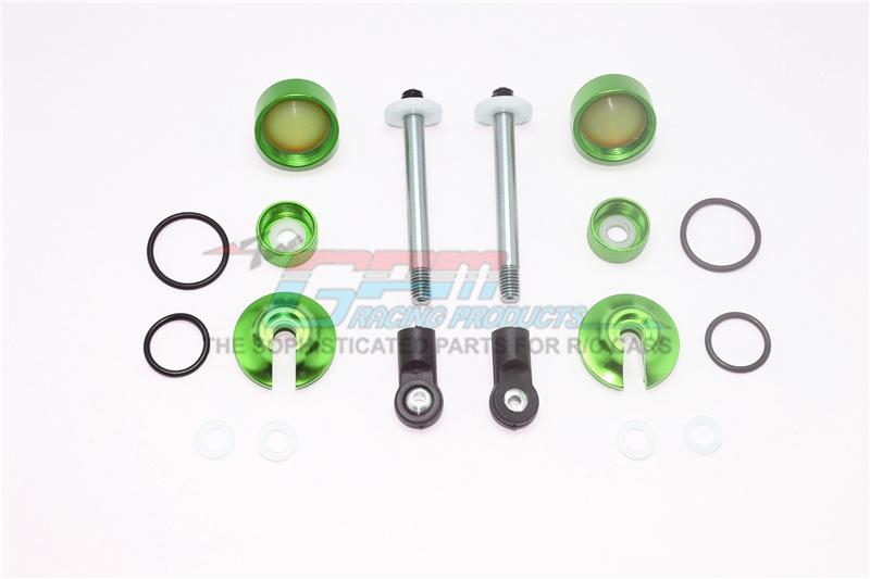 Alloy Full Damper Rebuild Kit For GPM Optional Front Shocks Item# MAS100F For Arrma Senton 6S Blx / Typhon 6S Blx - 1 Set Green