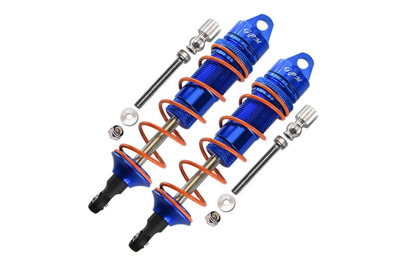 Arrma Senton 6S BLX (AR102654) & Typhon 6S BLX (AR106013) Aluminum Rear Adjustable Dampers 110mm - 1Pr Set Blue