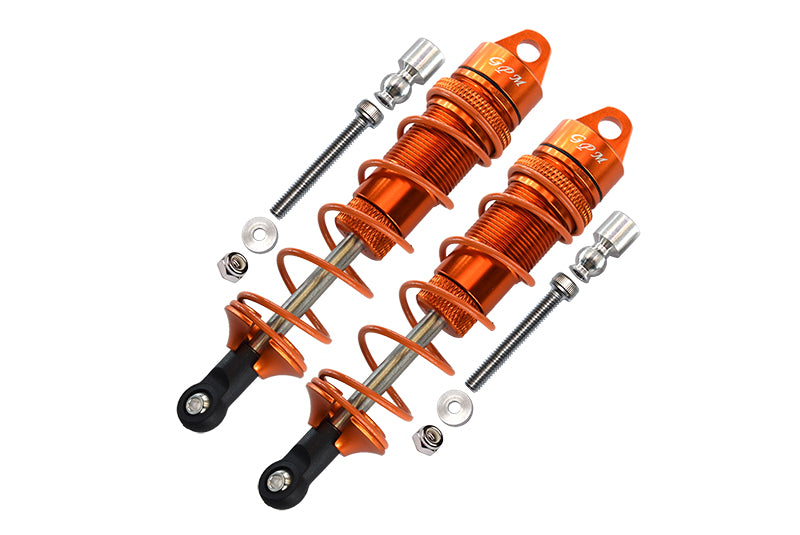 Arrma Senton 6S BLX (AR102654) & Typhon 6S BLX (AR106013) Aluminum Rear Adjustable Dampers 110mm - 1Pr Set Orange